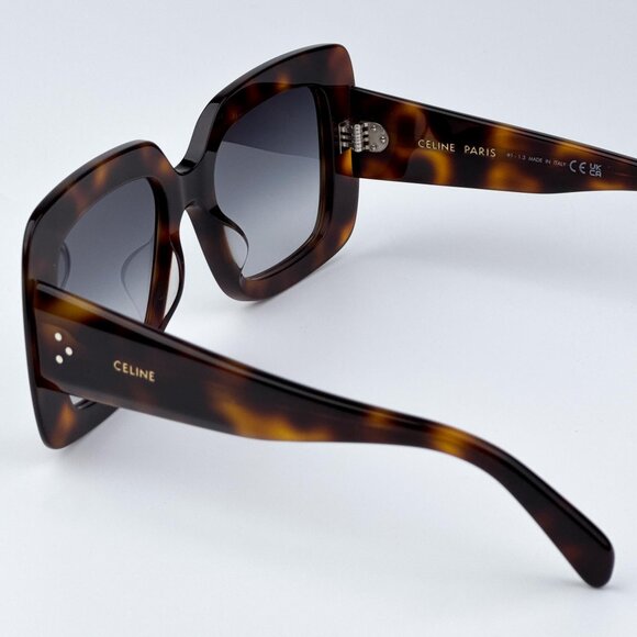 Celine 3 DOTS  CL40263I 53B Women BRAND NEW Sunglasses Havana Gradient Smoke - Picture 7 of 9